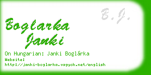 boglarka janki business card